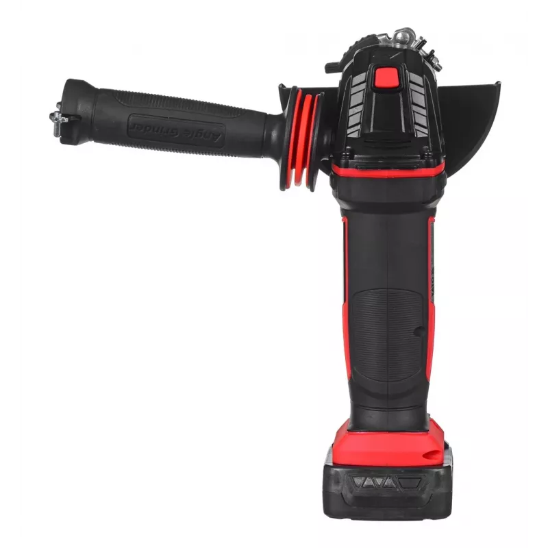 Amoladora angular YATO YT-82826, 18V Li-Ion 2Ah, disco de 125 mm, 10.000 rpm, rosca M14, carcasa de protección ajustable sin herramientas
