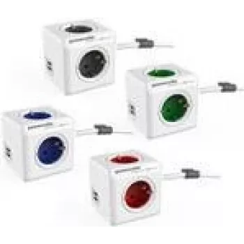 Allocacoc PowerCube Extended USB, 4 tomas