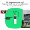 Batería portátil Green Cell PBGC25UD, 25200 mAh, Li‑Ion, 140 W de potencia total, 2× USB‑C + 1× USB‑A, pantalla OLED, carcasa de aluminio