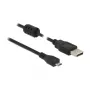 Cable USB DeLOCK 5 m USB 2.0-A Micro-B negro