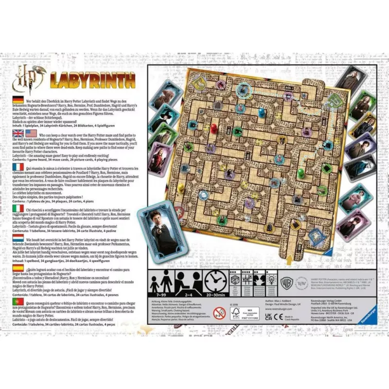 Juego de cartas Ravensburger Harry Potter Labyrinth
