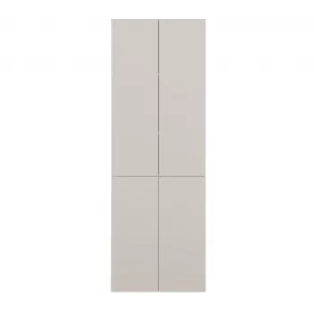 Armario de baño Nel DD 1K cesta color crema puertas largas