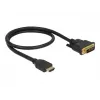 Adaptador de cable de vídeo DeLOCK 85651 0,5 m HDMI tipo A DVI negro