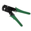 Herramienta de crimpado y corte QOLTEC 54381 — Alicate de crimpado para conectores de red modulares y cortacables