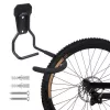 Soporte de pared para bicicleta MACLEAN MC-433 soporte vertical plegable, ancho ajustable, para bicicletas de hasta 20 kg, negro