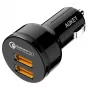 CC-T8 cargador de coche ultrarrápido 2xUSB 3.0 6A 36W + cable Micro-USB de 1 m