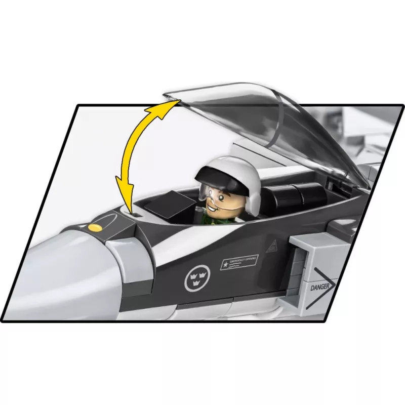 Bricks Armed Forces SAAB Jas 39 Gripen E 480 piezas