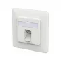 METZ CONNECT toma de conexión E-DAT C6A LSA++ 1 puerto UP blanco tráfico
