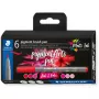 Rotulador pincel Staedtler Pigment Arts tonos rojos y rosas 6 unidades