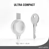 Cargador 4smarts QI2 smartwatch plateado USB carga rápida inalámbrica