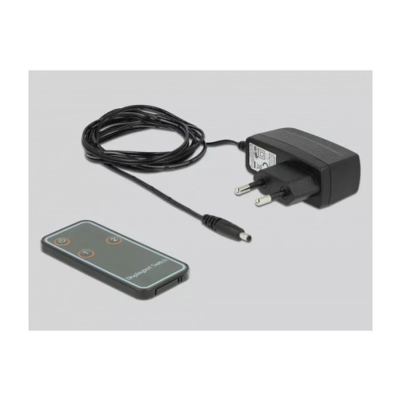 Switch DELOCK DisplayPort 1.4 2 x 2 DisplayPort entrada a 1 x 2 DisplayPort salida 8K
