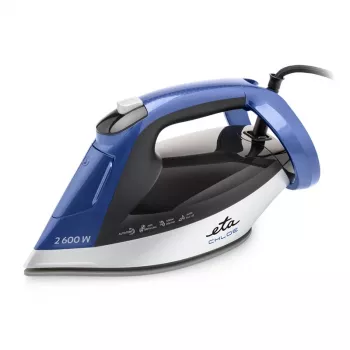 Plancha de vapor ETA | ETA227690000 Chloe | Plancha de vapor | 2600 W | capacidad del depósito de agua 350 ml | vapor continuo 40 g/min | Plata/Azul