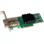 Tarjeta de red Sonnet Twin25G interna fibra PCI Express 25 Gbps, verde