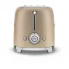 Tostadora Smeg 50's Style TSF01CHMEU 2 rebanadas Oro 950W