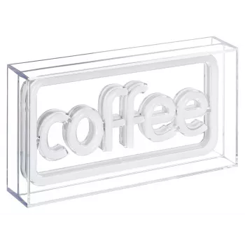 Letrero luminoso LED de neón ActiveJet AJE-NEON COFFEE, multicolor, USB 5V, montaje en superficie, marco de plástico AS