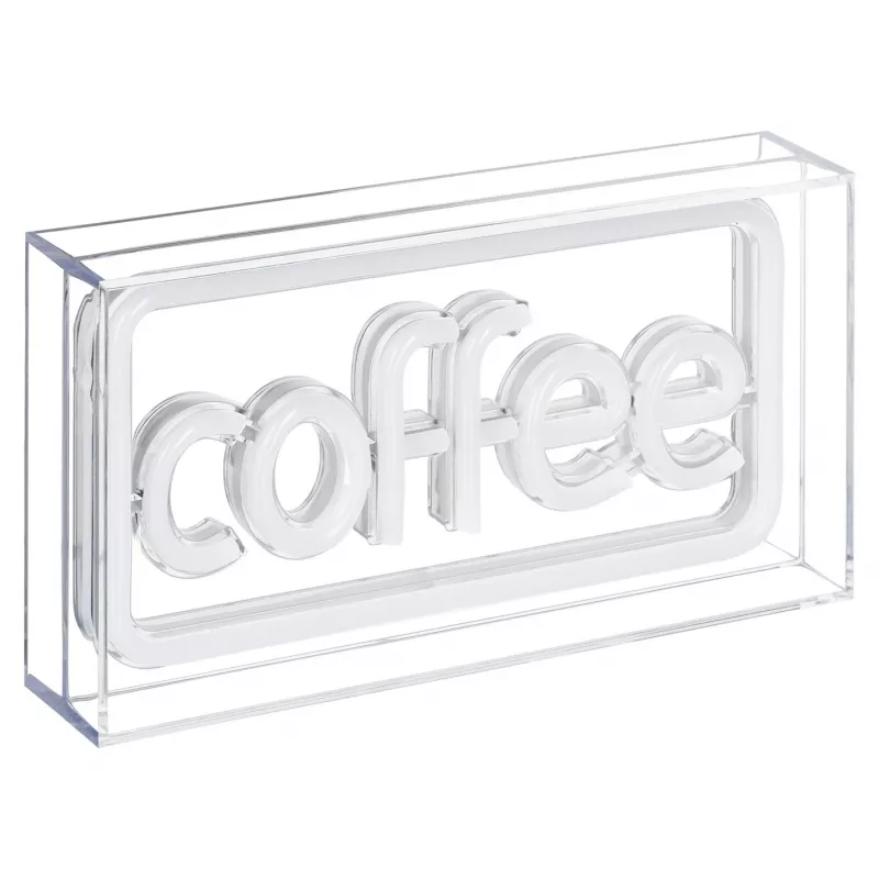 Letrero luminoso LED de neón ActiveJet AJE-NEON COFFEE, multicolor, USB 5V, montaje en superficie, marco de plástico AS
