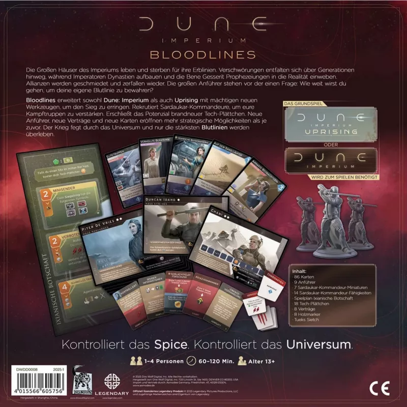 Dune: Imperium - Bloodlines, expansión para juego de mesa