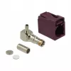 Conector coaxial DELOCK 89716 — FAKRA D macho, acodado 90°, 13,8 × 21,5 × 9,5 mm