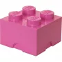 Ladrillo de almacenamiento 4 LEGO 40031739 rosa – caja de almacenamiento de plástico apilable para piezas pequeñas