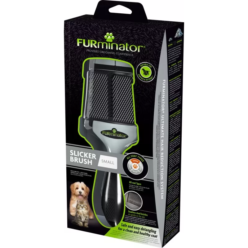 FURminator - Cepillo desenredante para perros y gatos - S