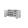Aparador Cama 2D REJA blanco brillante/blanco brillante