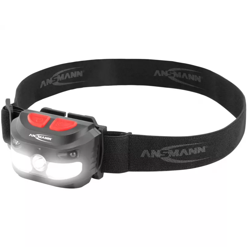 Linterna frontal Ansmann HD250RS negra COB LED 4W IP54