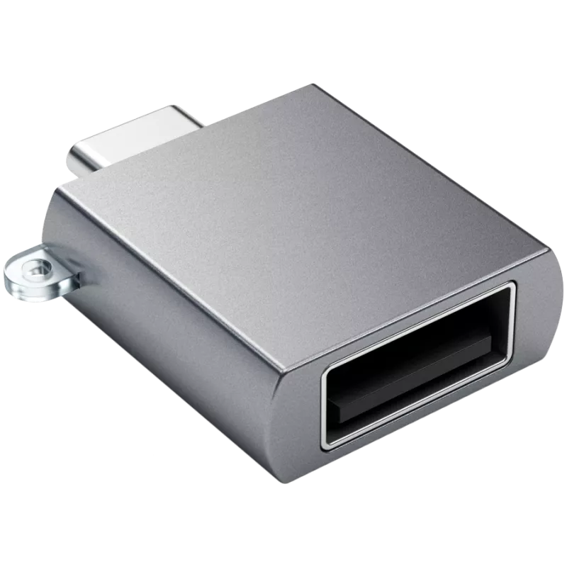 Adaptador Satechi USB-C a USB 3.0 Space Gray diseño elegante y alta calidad - diseño compacto - - - (179979)