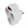 Esperanza ELK304W regleta eléctrica, 3 tomas con interruptor, blanca