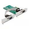 DeLOCK 89555 tarjeta adaptadora PCIe serie - 2 x RS-232