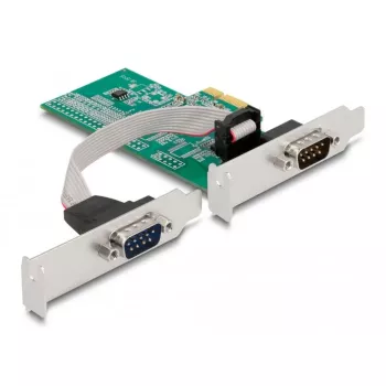 DeLOCK 89555 tarjeta adaptadora PCIe serie - 2 x RS-232