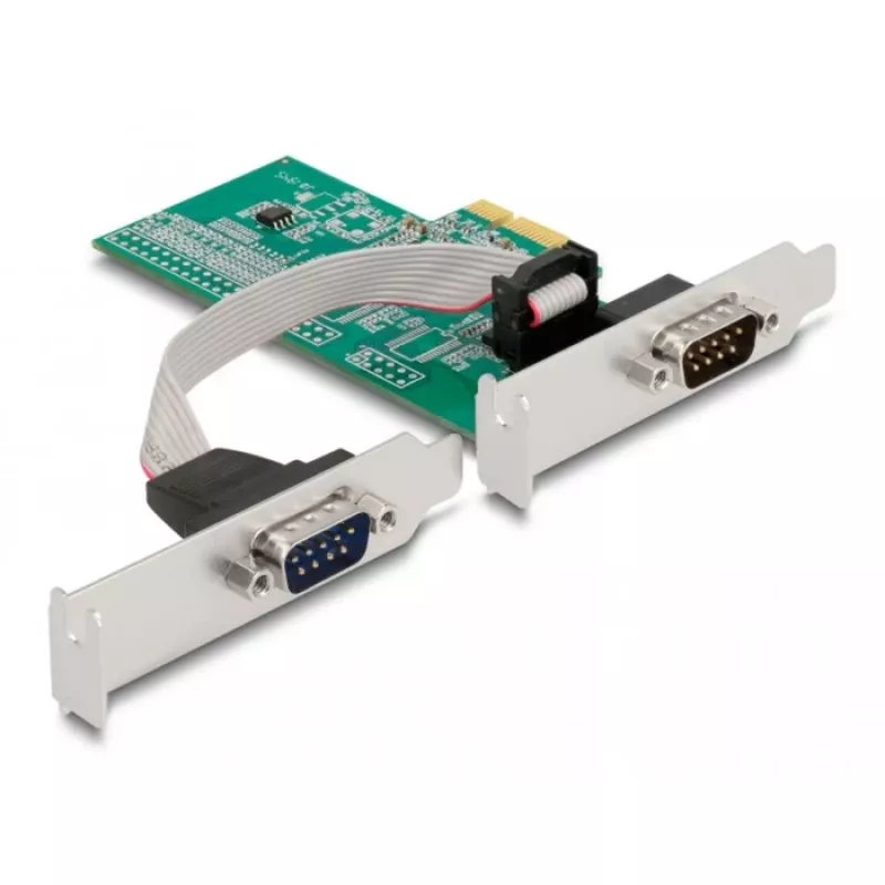DeLOCK 89555 tarjeta adaptadora PCIe serie - 2 x RS-232