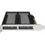 Rack de almacenamiento móvil RAIDSONIC ToughArmor MB842MP-B — 2 bahías extraíbles para M.2 NVMe, PCIe 4.0 x16
