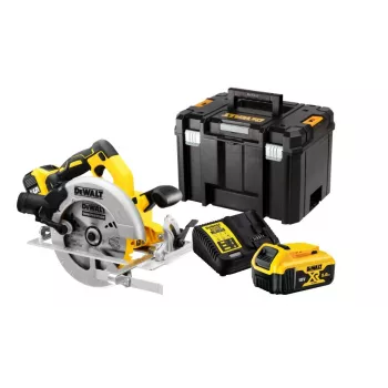 Sierra circular portátil DeWALT DCS570P2-QW 18,4 cm plateado, amarillo 5500 rpm