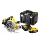 Sierra circular portátil DeWALT DCS570P2-QW 18,4 cm plateado, amarillo 5500 rpm