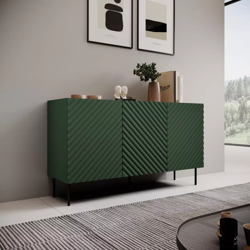 Cómoda 3D2SZ ONDA 150x45xH85 verde