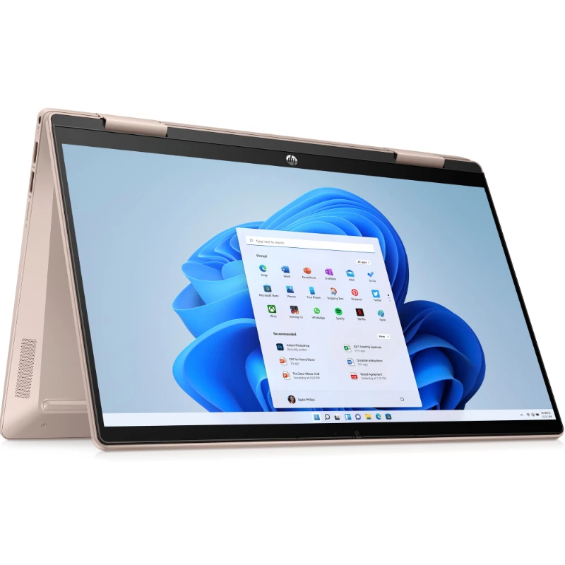 HP Pavilion x360 14-ek2000ny portátil convertible, Intel Core 5 120U, 14 pulgadas FHD táctil, 16GB DDR4, 512GB SSD, Windows 11, Pale Golden Rose