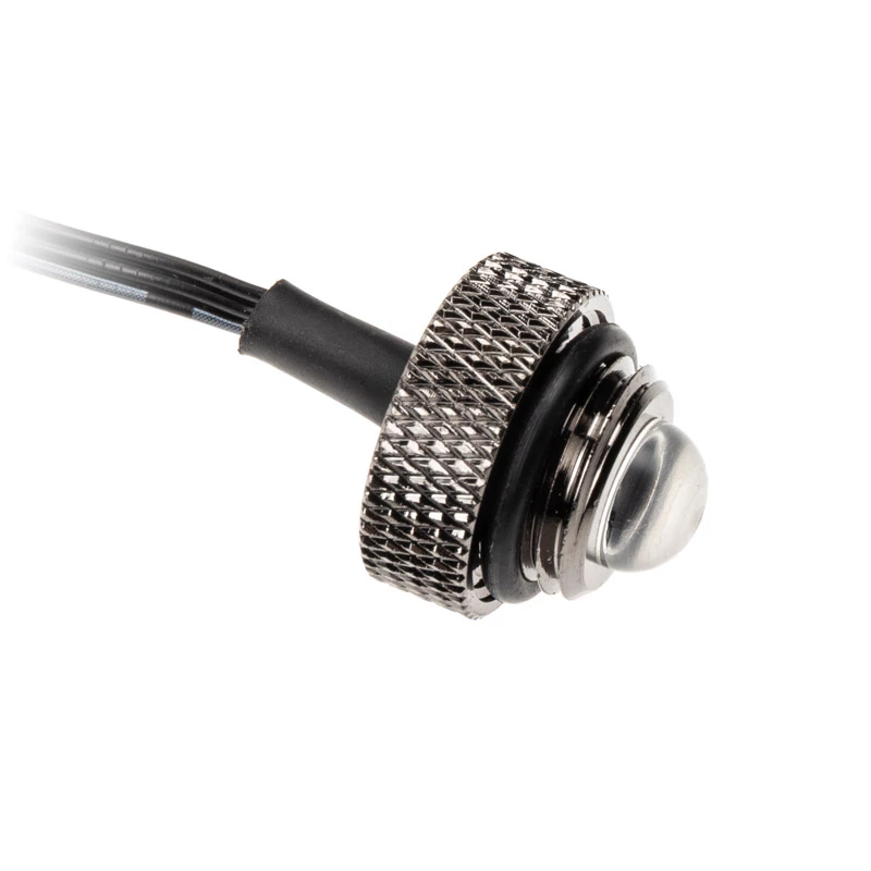 Tapón LED ARGB XSPC G1/4 5V 3 pines, Negro/Cromo