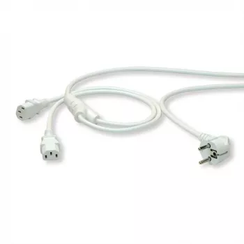 ROLINE 19.08.1023 Cable de alimentación blanco 2 m CEE7/7 IEC C13 (19.08.1023)
