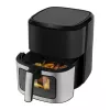 Freidora sin aceite N'oveen AF770 X-LINE negra, plateada