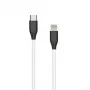 Cable de silicona USB Type-C - Lightning (blanco, 1 m)