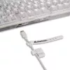 Crystal Shark, Teclado gaming Blanco, Distribución DE, KTT