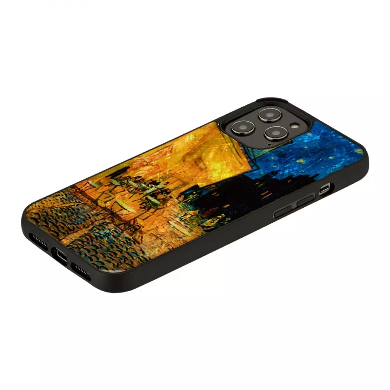 Funda protectora iKins para Apple iPhone 12 Pro Max — negro Cafe Terrace