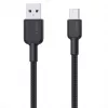 Cable USB-A a USB-C Aukey CB-NAC1, 1 m, nailon trenzado, USB PD 60 W, USB 2.0
