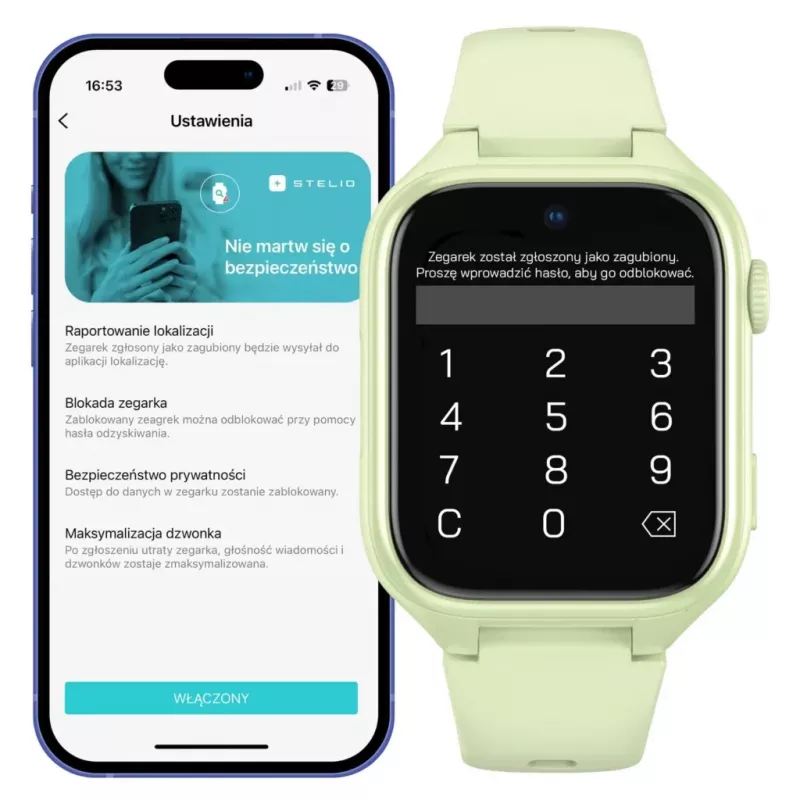 Smartwatch Stelio Junior Pro AI 4G ST-SWJ102-PCH — color pistacho