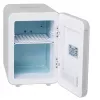 Mininevera Adler AD 8084G — compacta gris 12V/230V, capacidad 4 L, portátil, puerta con bisagra a la derecha