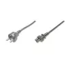 Cable de alimentación Assmann Schuko - C5 M/H 1,2 m H05VV-F3G 0,75 mm² azul (AK-440115-012-S)