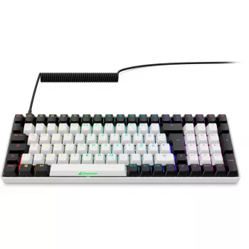 SKILLER SGK50 S2, teclado gaming blanco, DE-Layout, Gateron Red