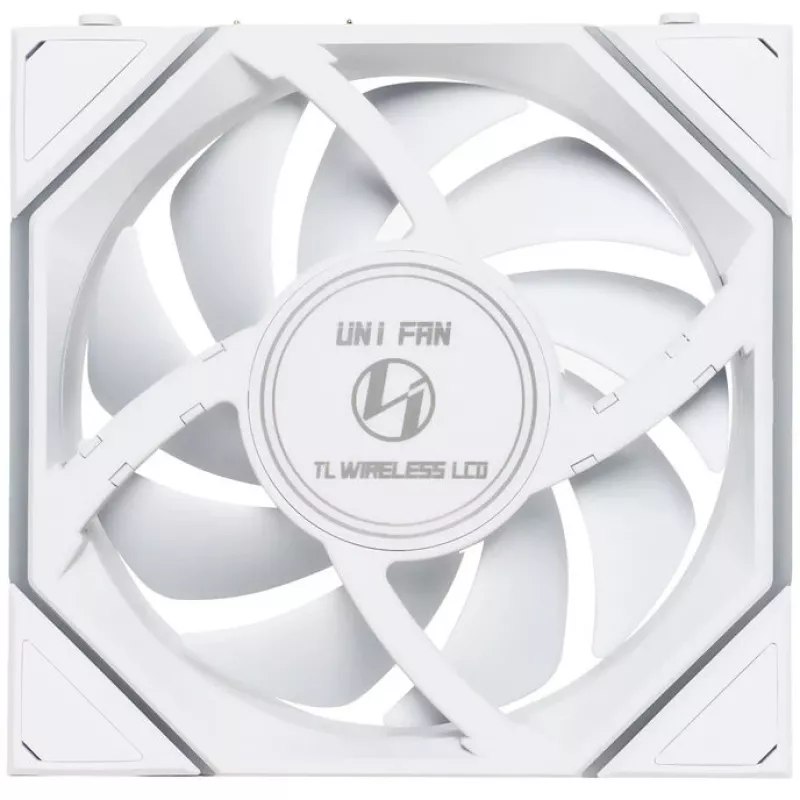 Ventilador de caja 120 mm Lian Li 12RTLLCD1W1W ARGB Wireless LCD Blanco