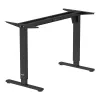 Escritorio con regulación eléctrica de altura Ergo Office, altura máx. 1160 mm, máx. - 80 kg, sin tablero para trabajar de pie y sentado, negro, ER-400 B