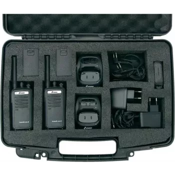 Radiotransmisor bidireccional Stabo 20261 16 canales 446,00625-446,19375 MHz negro